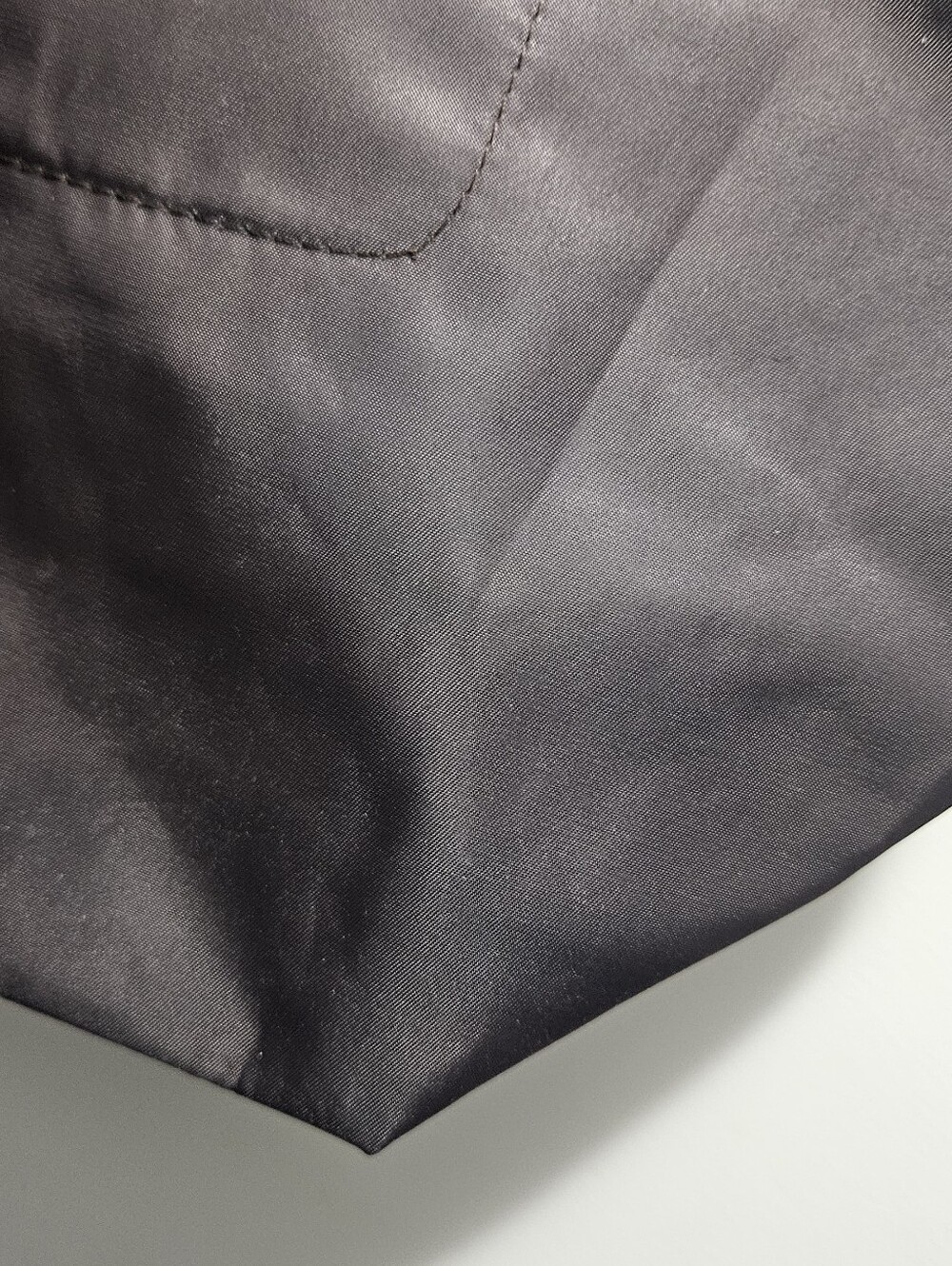 Longchamp Brown Nylon Le Pliage Top Handle Tote with Tan Leather Trim - Picture 7 of 9